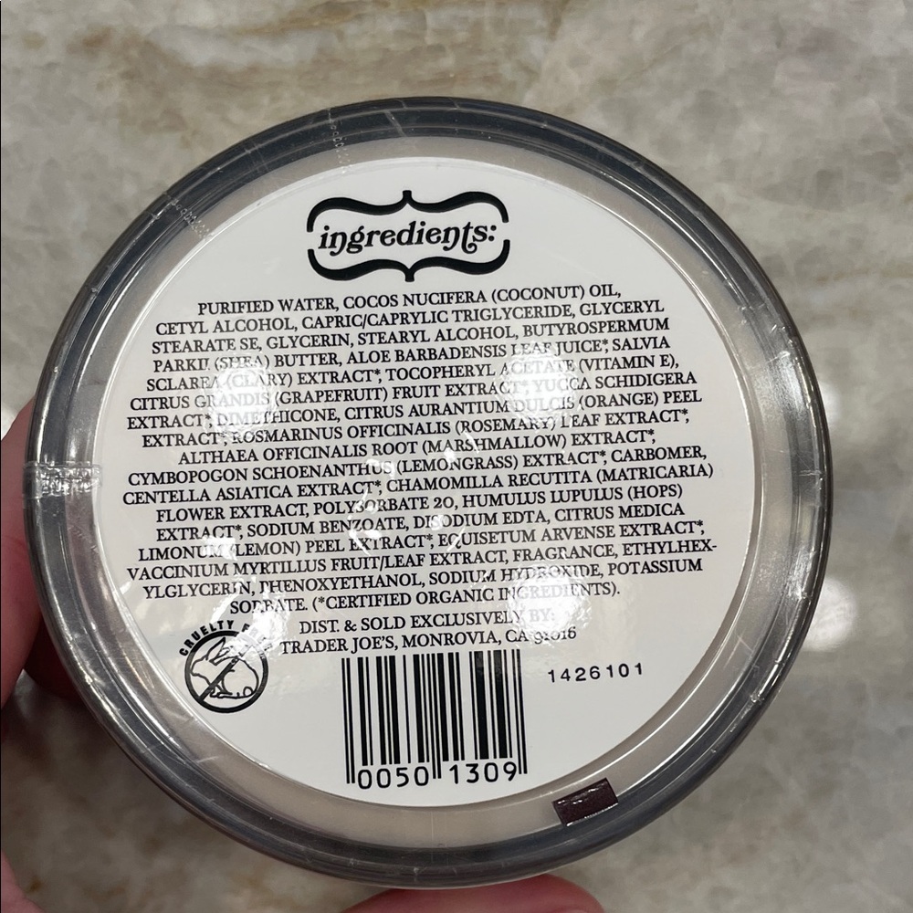 BRAND NEW TRADER JOES COCONUT BODY BUTTER! - Picture 3 of 3